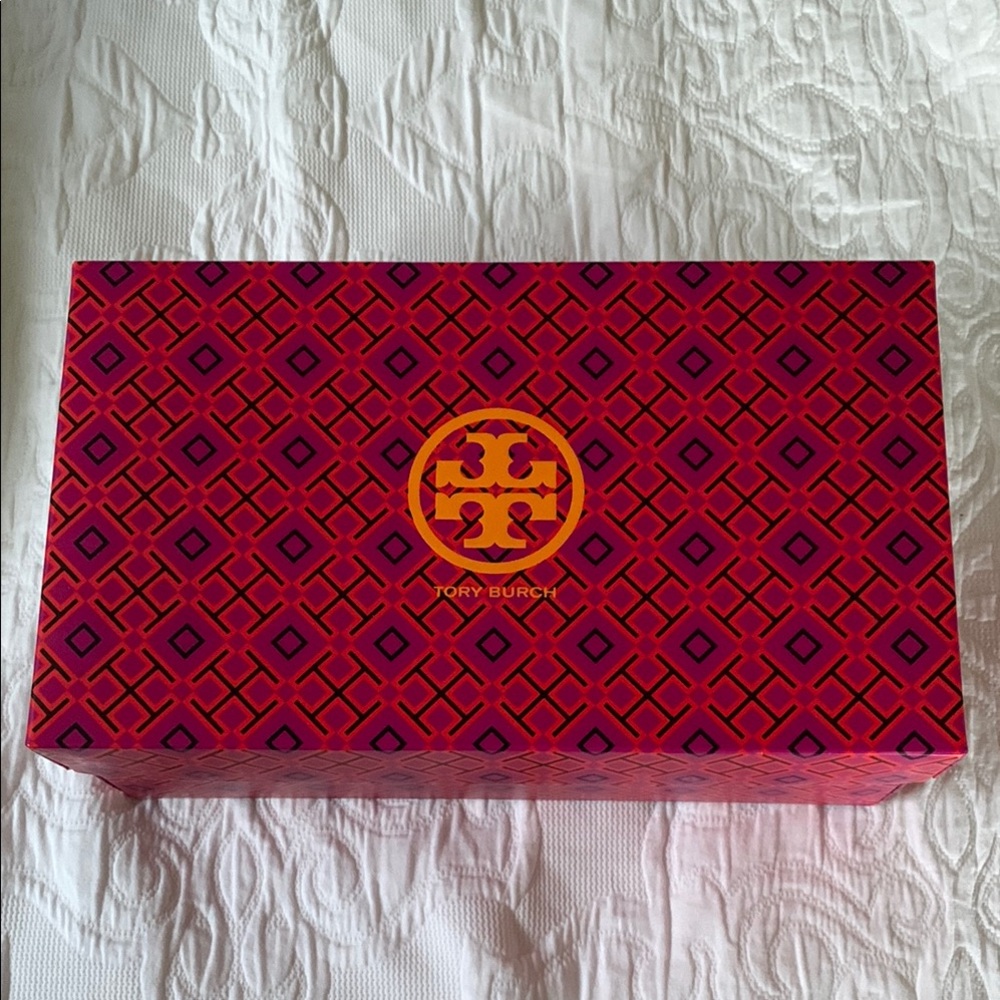 Tory Burch Pink and Orange Geometric Box